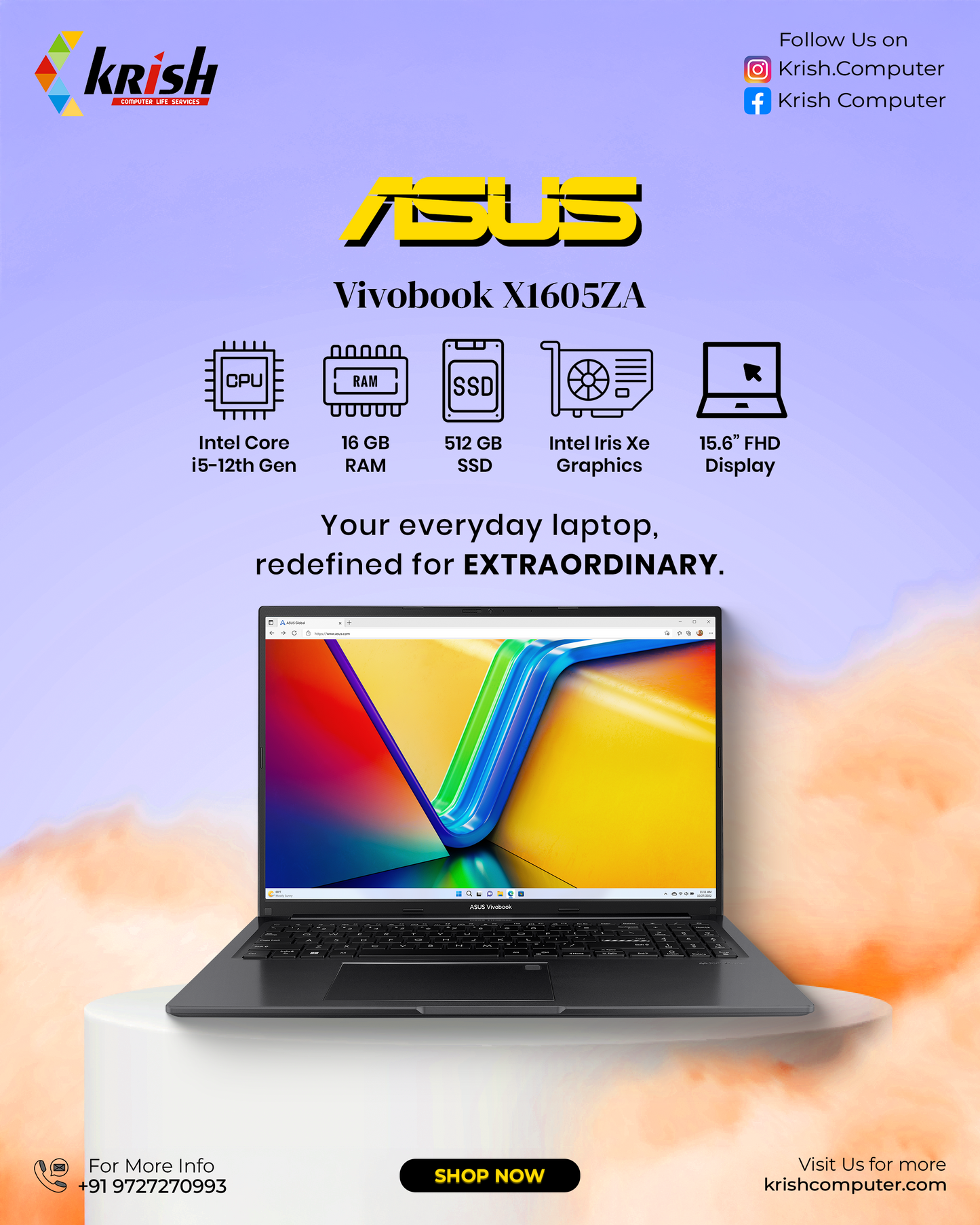 Asus Vivobook X1605ZA