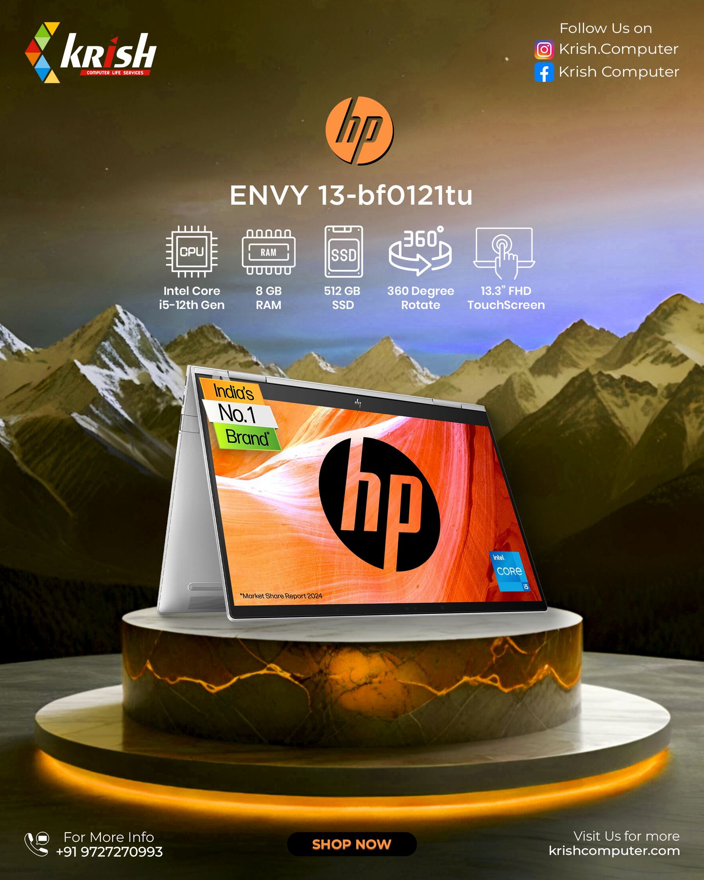 HP ENVY x360 2in1 13-bf0121tu