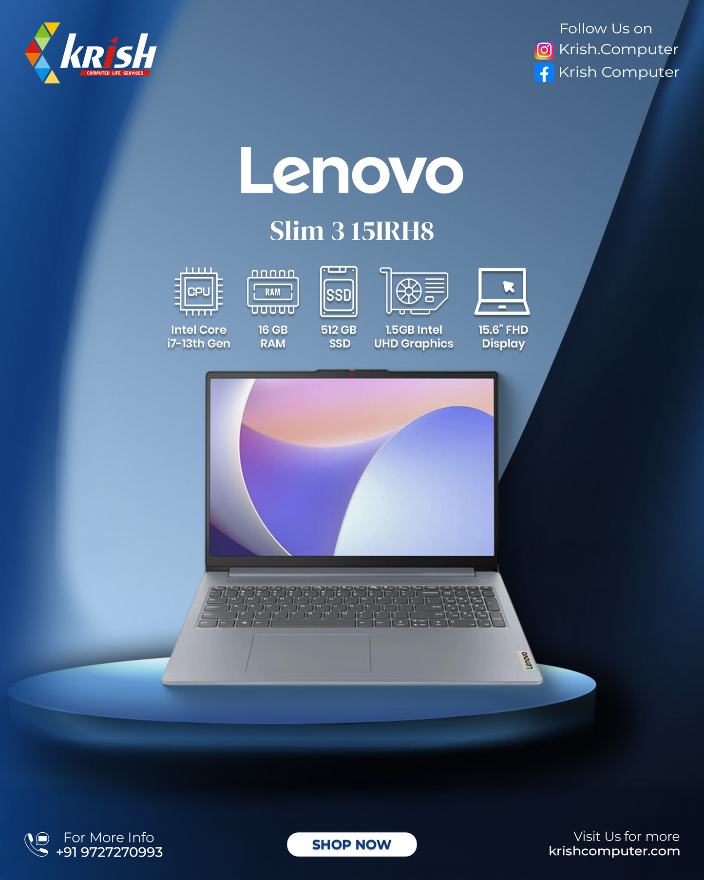 Lenovo Slim 3 15IRH8