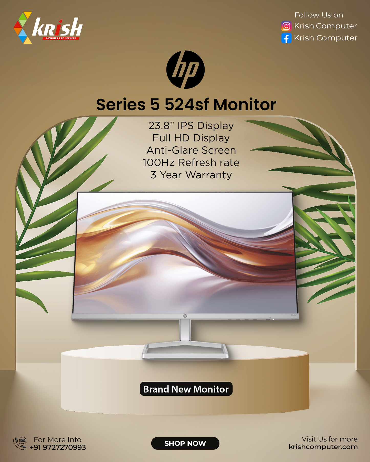 HP S5 524SF 24" Monitor