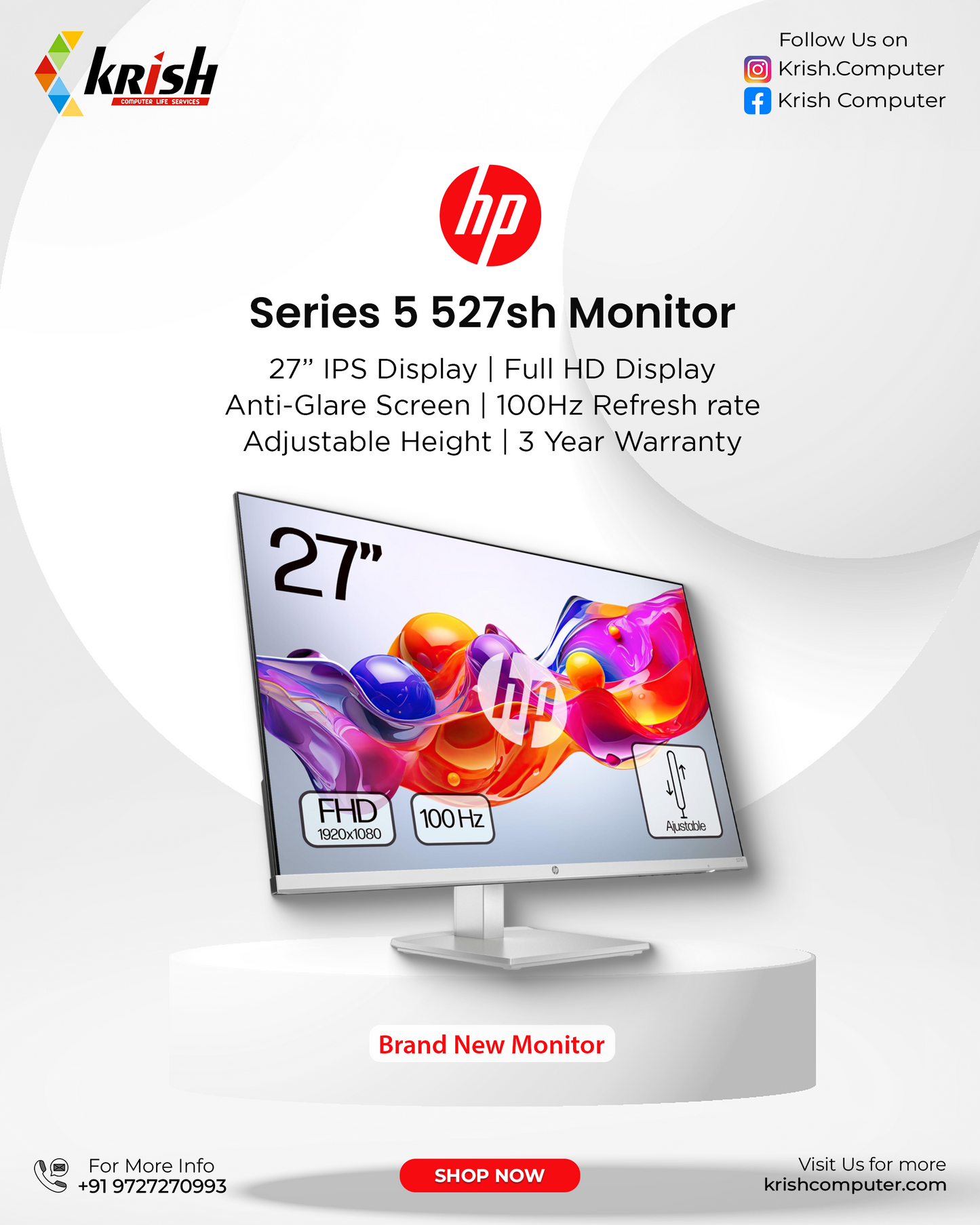 HP S5 527SH 27" Monitor