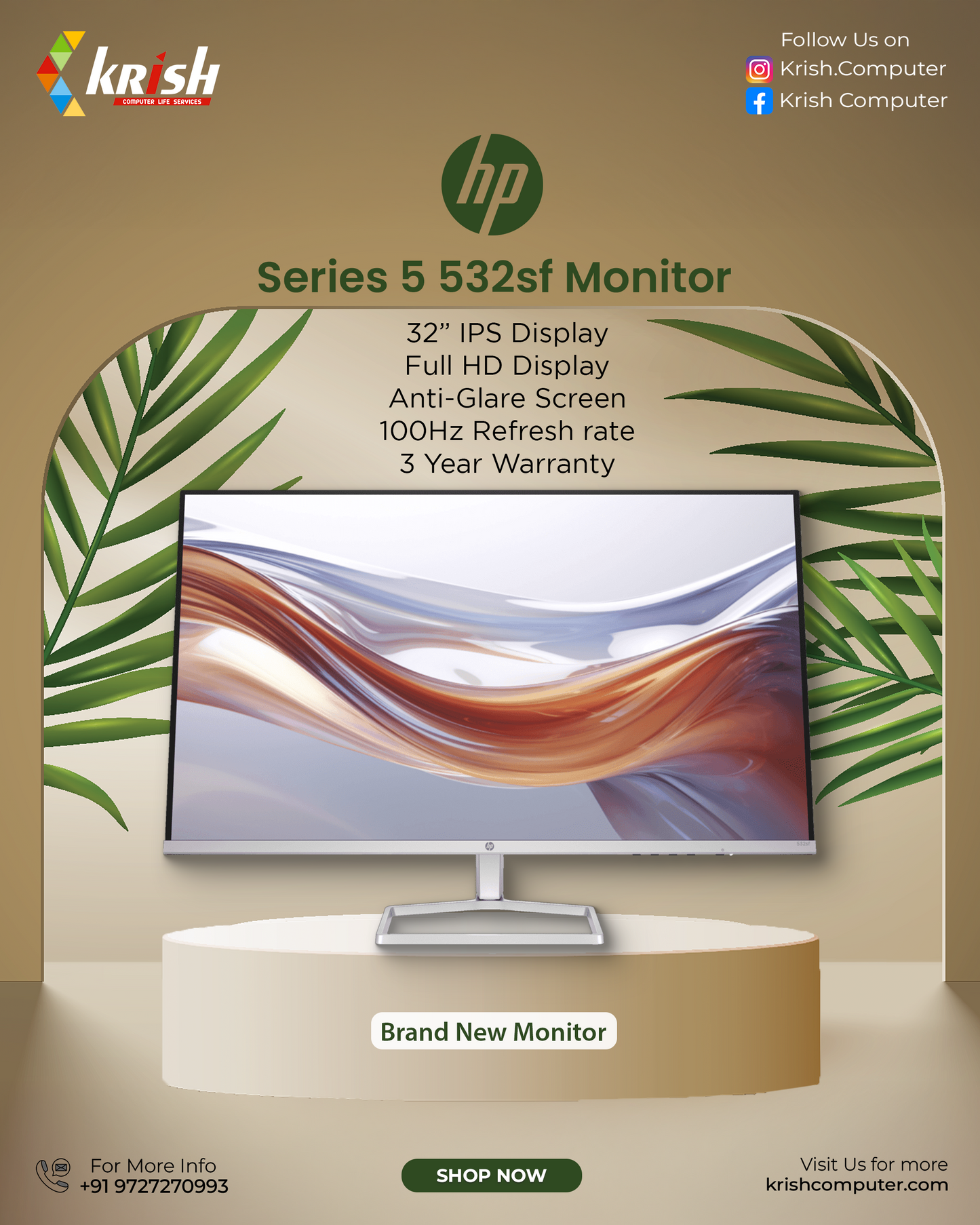 HP S5 532SF 32" monitor