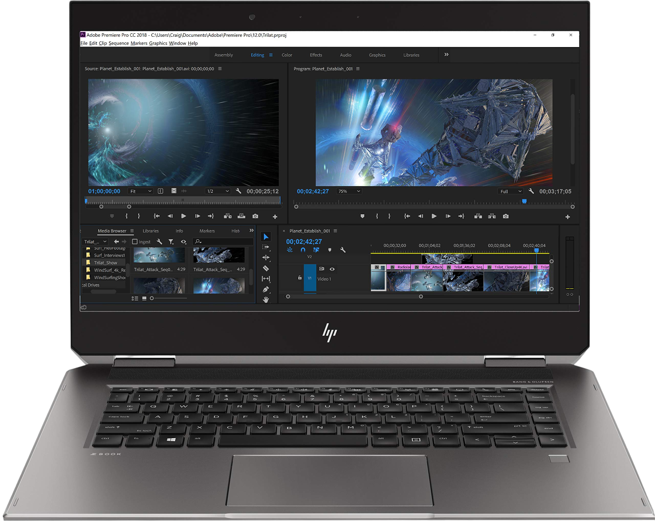 HP Zbook Studio x360 G5