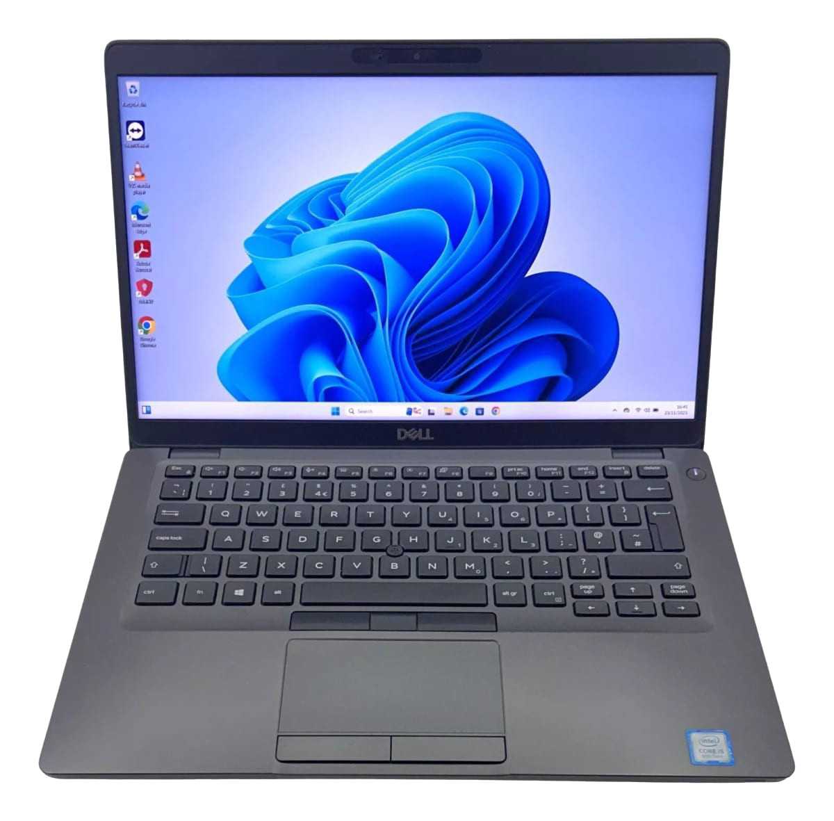 Dell Latitude 5400 laptop top view of keyboard