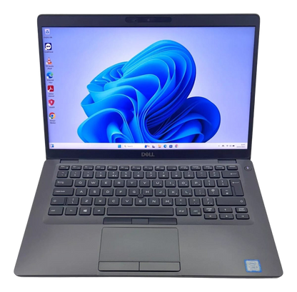 Dell Latitude 5400 laptop top view of keyboard