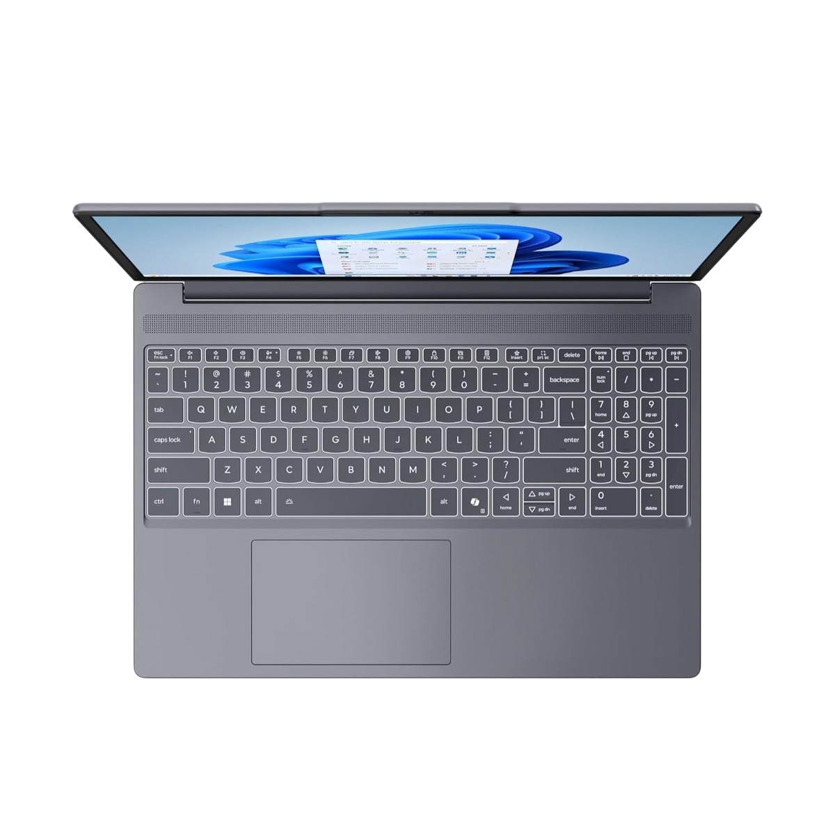 Lenovo IdeaPad Slim 3 15IRH10 keyboard top view
