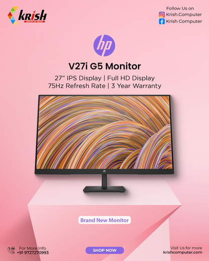 HP V27i G5 27" Monitor